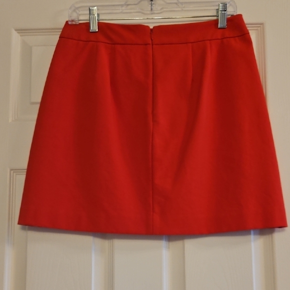 LOFT Red A-Line Mini Skirt with Pocket Detail - Picture 2 of 6